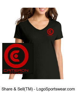 Port & Company Ladies Fan Favorite V-Neck T-Shirt Design Zoom